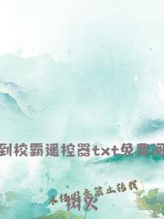 捡到校霸遥控器TXT资源